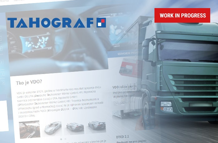 Tahograf - Web stranica